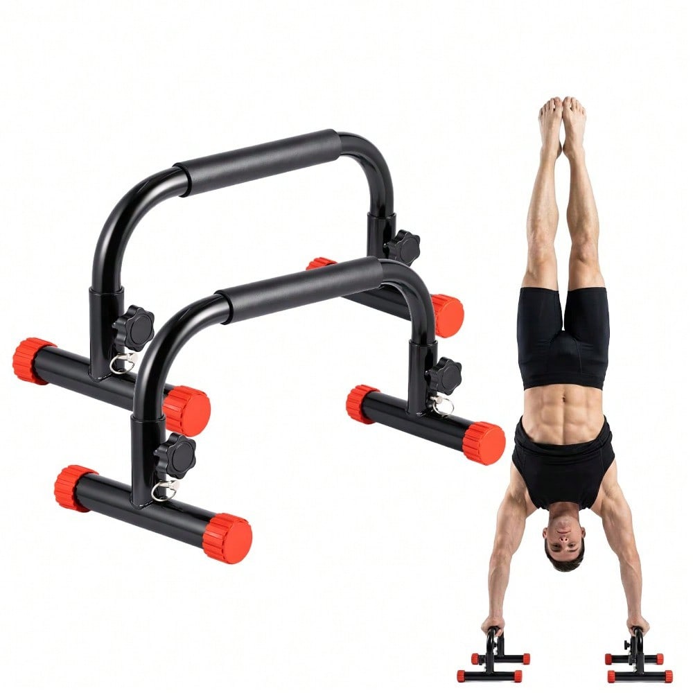 Parallettes Bars Push Up Stands, Heavy Duty Calisthenics Dip Bars with 300kg Weight Capacity, Strength Training Equipment for Home Gym Workouts