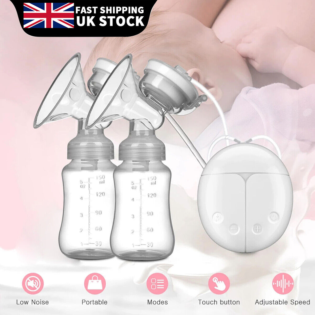 Automatic Double Electric Breast Pump + Lid & Nipple Kit | Efficient Breastfeeding Pump