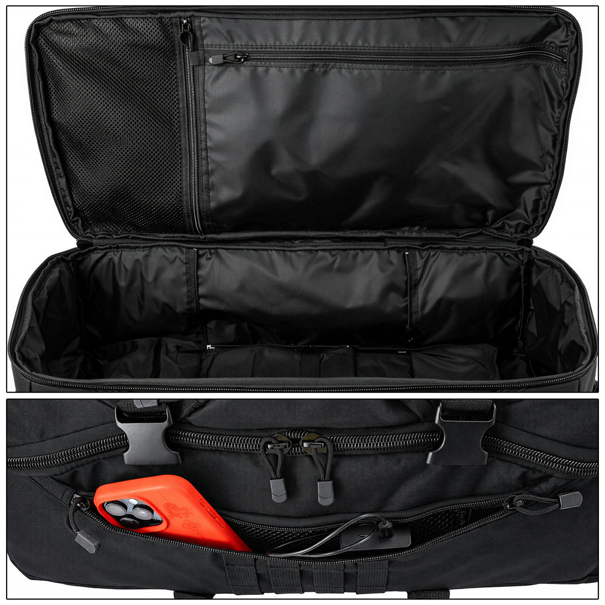 600D Ultra-Thick Fabric Luggage Bag, Gym Bag, Backpack, Tote Bag, Weekend Travel Bag, Multi-Compartment Storage Backpack, Wear-Resistant Outdoor Bag for Sports, Hiking & Weekend Travel