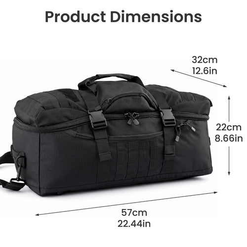 600D Ultra-Thick Fabric Luggage Bag, Gym Bag, Backpack, Tote Bag, Weekend Travel Bag, Multi-Compartment Storage Backpack, Wear-Resistant Outdoor Bag for Sports, Hiking & Weekend Travel
